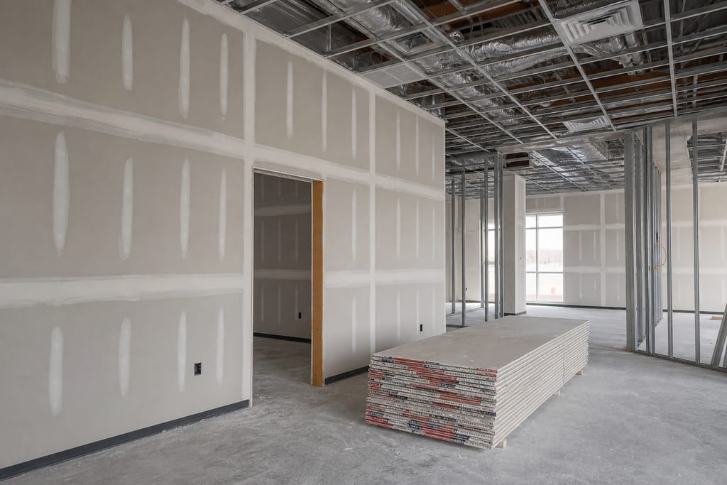 Commercial Drywall Installation photo