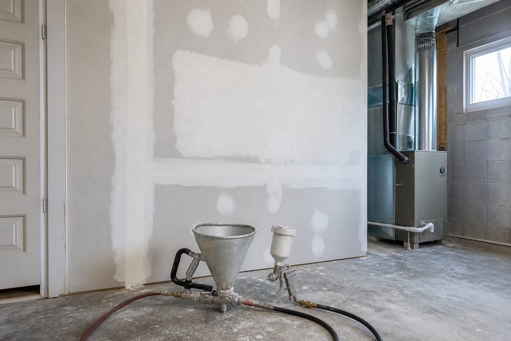 Knockdown and orange-peel texture sprayers photo